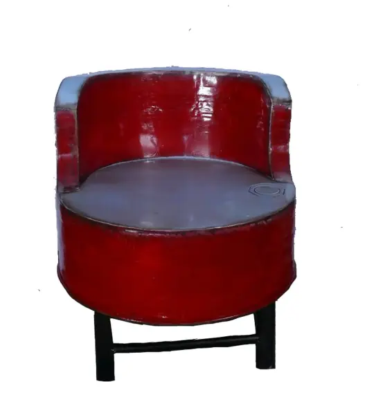 Product image 4 of the product “Chair drum recycle metal H67, L58, W58 cm, metal art. ”